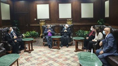 مفتي الجمهورية يستقبل رئيس الطائفة الإنجيلية للتهنئة بعيد الأضحى