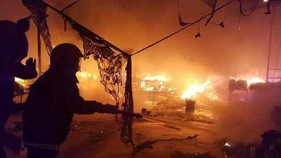 لحظة نشوب الحريق المروع بمستشفى الحسين بالعراق وتظاهرات الأهالي | فيديو