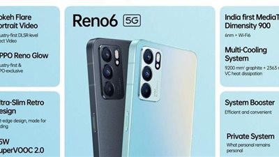 إطلاق Oppo Reno 6 و Reno 6 Pro 5G.. سعر ومواصفات