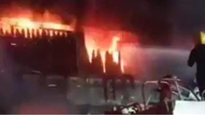 أضرار بشقق سكنية والتهام محال تجارية.. المعاينة تكشف حجم خسائر حريق معرض سجاد فيصل