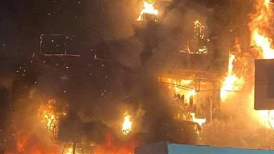 فحص عقار الطالبية المحترق ودراسة تأثيره وخطورته على السكان