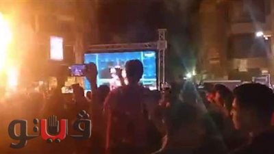 احتفال جماهير الأهلي بهدفي شريف وأفشة في شباك كايزر تشيفز | فيديو