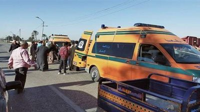 إصابة 6 أشخاص في حادث مروري بالمنيا