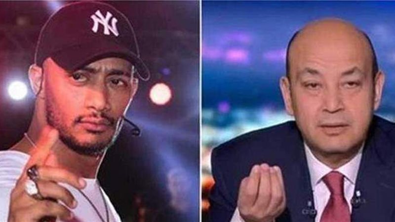 عمرو أديب ومحمد رمضان