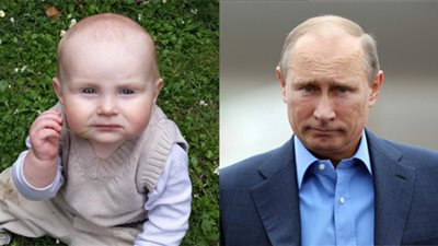 بالصور.. مشاهير العالم وأطفال رضع 