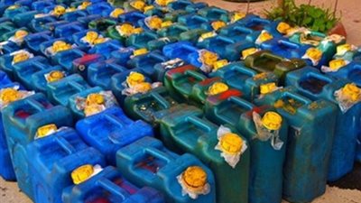 ضبط 185 ألف لتر مواد بترولية قبل بيعها بالسوق السوداء