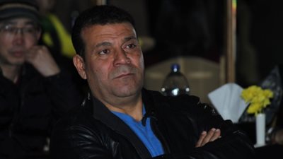 عصام كامل في عزاء والدة عبد العليم داود