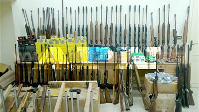 الأمن العام يضبط 87 قطعة سلاح ناري و252 قضية مخدرات