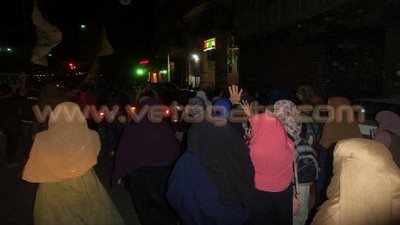 مسيرة ليلية لعناصر الإرهابية بشبين الكوم