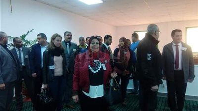 وفد مغربي يزور مكتب تفتيش برج العرب (صور)