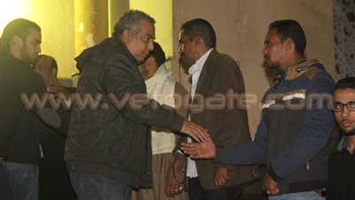 بالصور..منير مكرم ومحمود البزاوي يشاركان في عزاء شقيقة سليمان عيد