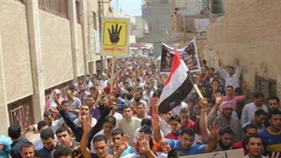 فض تظاهرة لعناصر الإرهابية على الطريق السريع 