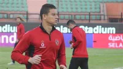 سعد سمير وصلاح محسن يؤديان تدريبات تأهيلية بمران الأهلي