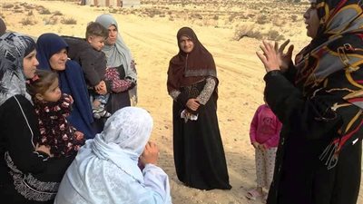 الكشف على ٥٨ حالة مرضية ضمن قافلة طبية لقومي السكان غرب العريش