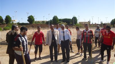 بالصور.. معسكر بالقرية الأوليمبية في جامعة جنوب الوادي