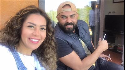 لقاء الخميسي وأحمد صلاح حسني في كواليس «ورا الشمس»