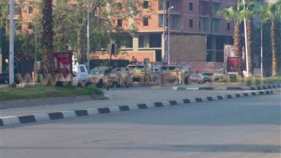 قوات الجيش تؤمن المنشآت العامة بالهرم