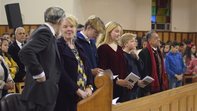 مسئولون وبرلمانيون في احتفال قداس عيد الميلاد بـ«أسقفية الزمالك» (صور)