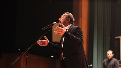 علي الحجار يبدع في حفل بنقابة الصحفيين (فيديو وصور)