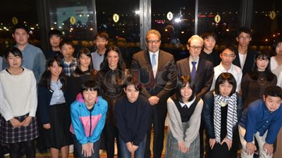 وزيرا السياحة والآثار يلتقيان وفد متضرري فيضانات اليابان (صور)