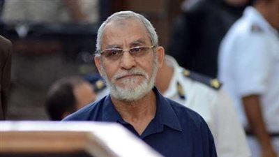 غدا.. محاكمة بديع و46 متهما في «اقتحام قسم شرطة العرب»