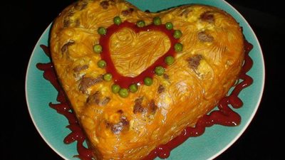 كيكة المكرونة من مطبخ الشيف ريمو