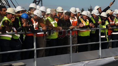 الموقف التنفيذي لأنفاق قناة السويس (صور)