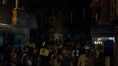 عناصر الإرهابية يقطعون طريق الورديان بالإسكندرية