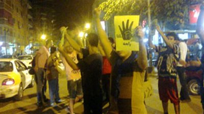 عناصر الإرهابية ينهون مسيرتهم بميدان المطرية