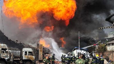 الصين تقضي بسجن 14 مسئولًا في قضية «انفجار خط أنابيب النفط 2013»