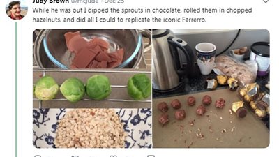 فتاة تنفذ مقلبا في والدها ليلة الكريسماس (صور)