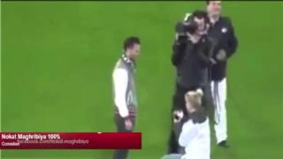 بالفيديو.. فتاة تتقدم للزواج من شاب في مباراة «ريـال مدريد»