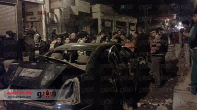 أهالي الشرقية يحطمون محلا وسيارة تابعين لعناصر 