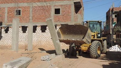 أمن الوادي يزيل التعديات على 20 فدانا من أملاك الدولة