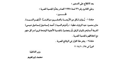 بالأسماء.. 24 مصريًا يتجنسون بجنسيات أخرى