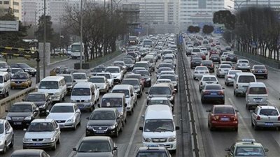 شلل مروري بطريق «القاهرة- إسكندرية» الزراعي بسبب انقلاب سيارة نقل