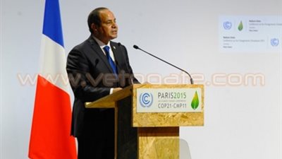 نص الكلمة الثالثة لـ«السيسي» في قمة المناخ بـ«باريس»