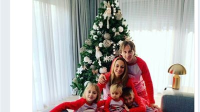 مودريتش يحتفل بالكريسماس على طريقته الخاصة (صور)