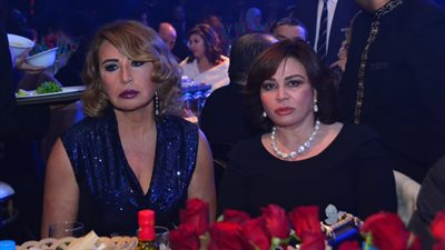 إيناس الدغيدي وإلهام شاهين في حفل شيرين وصابر الرباعي برأس السنة (صور)