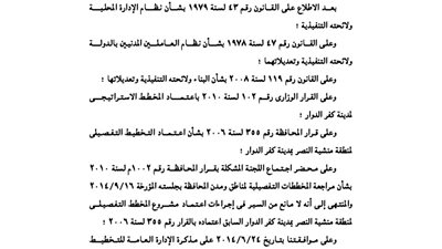 اعتماد التخطيط التفصيلى لمنطقة منشية ناصر بالبحيرة