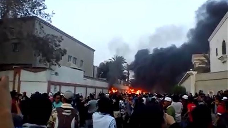 جانب من أعمال الشغب