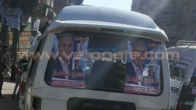 بالصور.. انتشار سيارات المرشحين أمام لجان الانتخابات بدائرة المرج