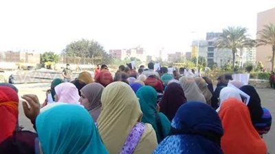 طلاب الإخوان يتظاهرون ضد براءة مبارك بجامعة المنوفية