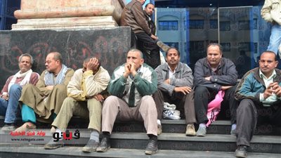 بالصور..مظاهرة لعمال «العقارية لاستصلاح الأراضي» لتطبيق الحد الأدنى للأجور