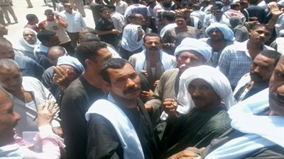 وقفة احتجاجية للخفراء أمام مديرية أمن القليوبية