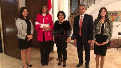 وزيرة الهجرة تلتقي الجالية المصرية بقبرص (صور)