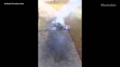 بالفيديو.. لحظة انفجار سكوتر بعد شرائه بـ3 أيام