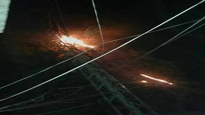 سقوط عمودي إنارة وانقطاع الكهرباء في انفجار «أسطوانة غاز طوخ»