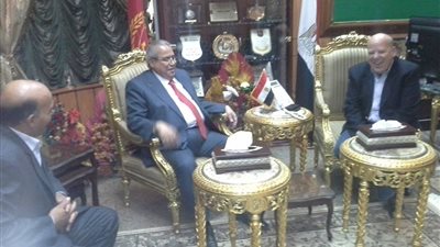 بالصور.. محافظ بورسعيد يستقبل وزير الثقافة