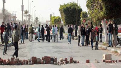 فتح طريق دمياط - بورسعيد